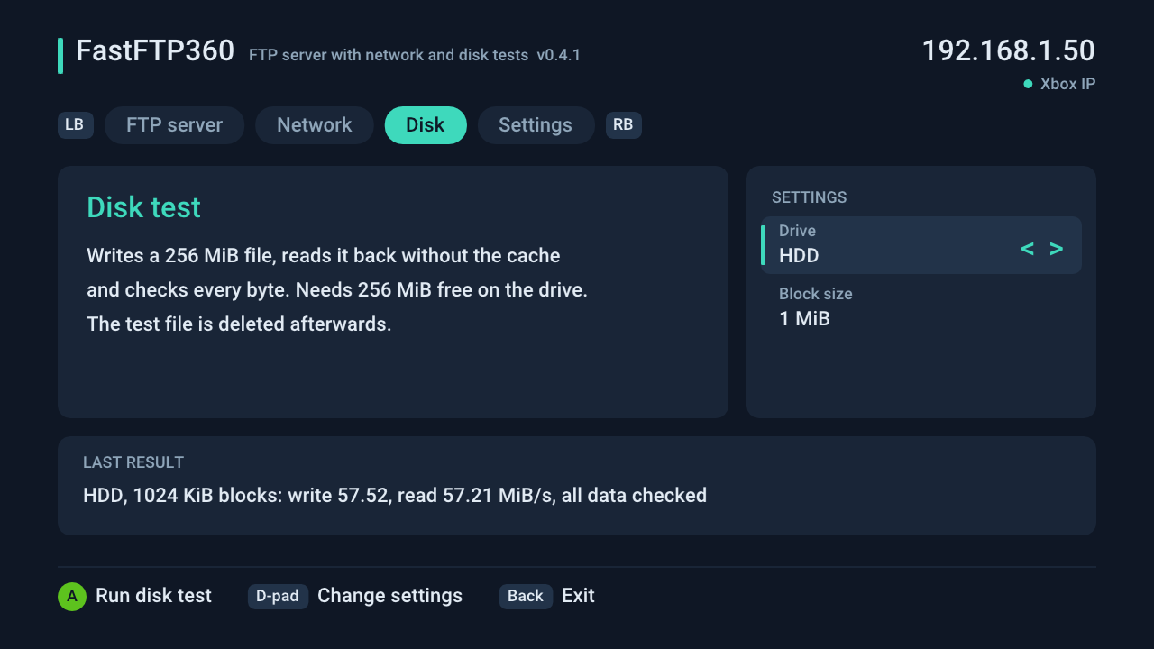 Disk tab